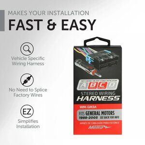 Metra WM-GM3A Aftermarket Radio Wire Harness and Antenna Adapter General Motors